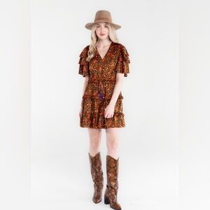 Alden Adair size small Sabrina dress in disco floral print 🪩